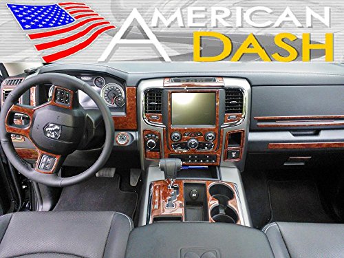 Dodge Ram 1500 2500 3500 Interior Wood Dash Trim Kit Set 2013 2014 2015 #TOP6