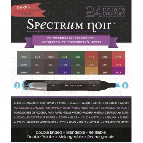 Spectrum Noir Pen Set Darks 24 pc.