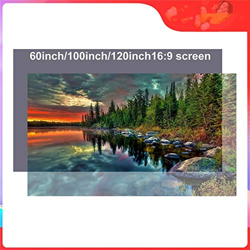Pantalla de proyector reflectiva 60 pulgadas 16:9 tela miniatura 3