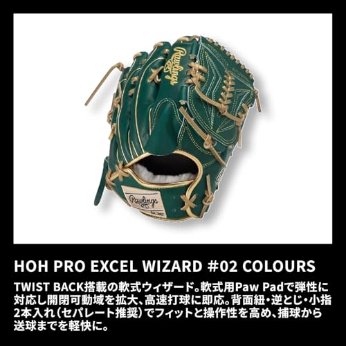 Rawlings HOH PRO EXCEL Wizard GR5FHW2CA15MG 投手用