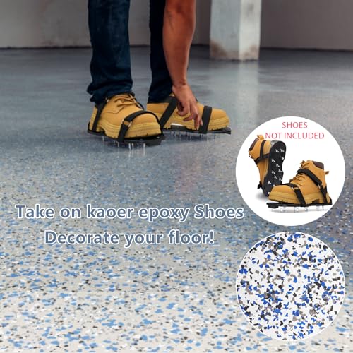 Image of Epoxy Floor Flakes，454g / 1Lb Blend Decorative Color Chips Concrete Floor Coatings Paint Flakes Garage Epoxy Floor Kit for Garage Floor Paint, Wall Interior and Exterior House Paint