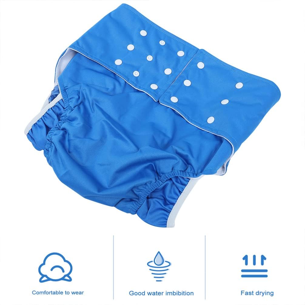 2pcs Adult Cloth Diapers Cloth Diaper Cover Insert Incontinence Underwear Pañales para Adultos for Adults Medical Elderly Product Pul Tarpaulin