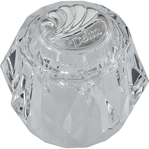 Delta Faucet RP17449 Single Clear Knob Handle Kit with Button and Set Screw Chrome, 3.9