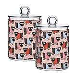 Restez bien rangé : ce lot de cotons-tiges peut organiser les produits de beauté tels que les cotons, les épingles pour le corps, les boules de coton, etc. Il est parfait pour une utilisation dans la salle de bain ou la coiffeuse, assurant que votre espace reste propre et bien rangé.