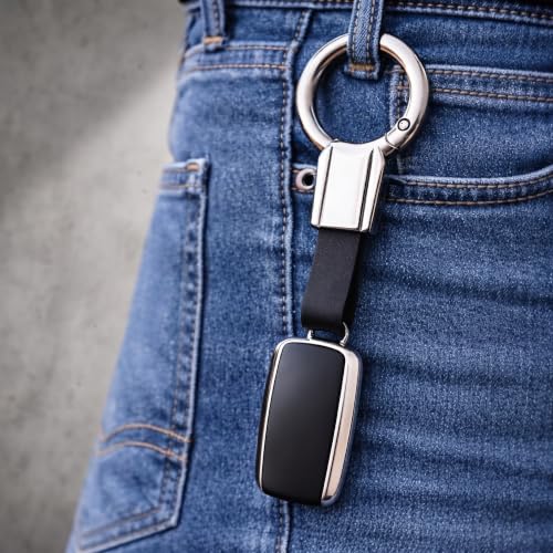 Image of THE MEN THING - Stylish Multicolor Stainless Steel Keychain for Men & Boys (CORE LOOP - Black)