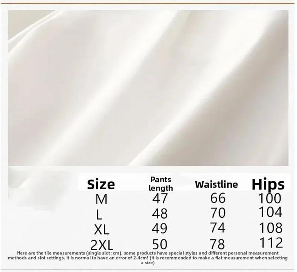 Women Loose A-Line Wide Leg Five-Point Shorts Elastic Waist Slimming Thin Casual Short Pants