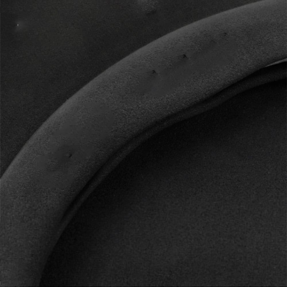 Coche Cuero Volante Fundas, para Lynk & Co 01 02 03 04 05 06 07 08 09 Antideslizante Duradero Transpirable Volante Protector Accesorio,A/Black-Leather