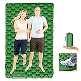 Double Sleeping pad, SUPIPRO Camping Mattress 2 Person Inflatable with Foot Press Sleeping Mat,Lightweight Air Mattress for Car Camping, Travel,Backpacking