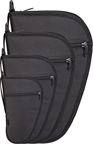 BlackSnake Arma Bolsa de Pistola con Bolsillo Exterior en Diferentes tamaños, se Puede Cerrar, Negro, Large