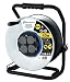 Produktbild Electraline Pro-Line 49210, Metall Kabeltrommel Professionel und Fester Platte, Gummikabel H07 RN-F 3G2,5 40 m Kabel-IP44 Outdoor/Kabelrolle mit 4 Schuko-Steckdosen, Metal