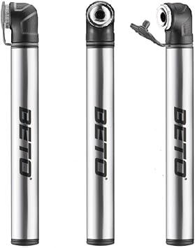 BETO Domestic Genuine Product World's Smallest Mini Pump for Bicycles, Compatible with Presta Valves, Portable Pump, Air Pump, 120psi, Made in Taiwan PVP-003A