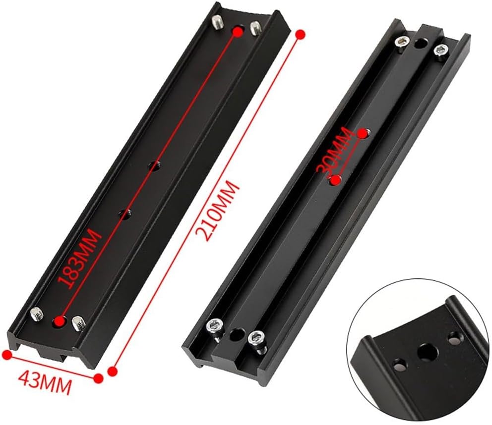 Aluminum Alloy Dovetail Astronomical Telescopes – 210 X 43 Mm Mounting Compatible with for Sky-Watcher for Celestron Equatorial Mounts Green/Black/Orange(Black)