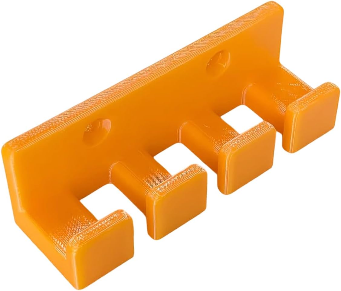 Home Repair Wall Organizer Rack 4 Slot Printed Storage Holder for Garage Utility Areas with Practical Structure Panel Holder Maintenance Station Tidy Accessory Perch Maker Area Cable Gear Hookless