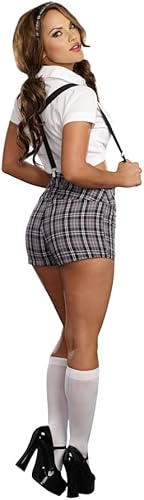 Miniatura 2 de Dreamgirl Disfraz de colegiala a cuadros travieso a nerd para mujer