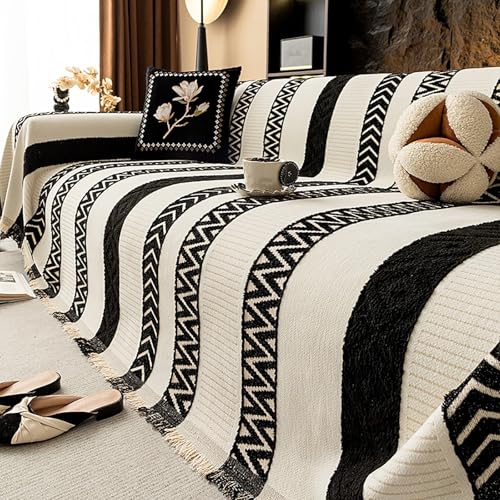 Funda de sofá de 180 x 320 cm, antideslizante, lavable, se adapta a sofás de esquina afilada, funda protectora para muebles, decoración elegante del hogar, fácil cuidado.