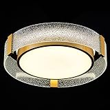 AIRYPHANT 18'' Modern Led Ceiling Light Gold Flush Mount Ceiling Light with Remote Control Dimmale 3
