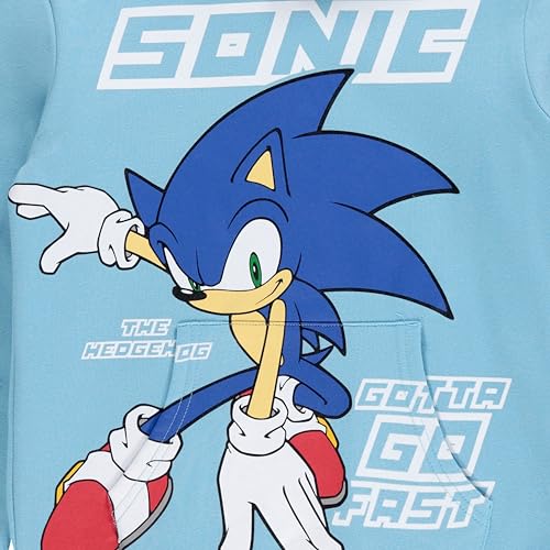 Image of Sonic the Hedgehog Boys Hoodie or Crewneck Sweatshirt & Shorts Set, Little & Big Boys Sizes 4-20