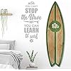 Déco Planche de Surf 100cm Another Jour En Paradis Plage Cocktail Motif Déco Hawaii Panneau en Bois