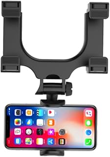 Suporte De Retrovisor Veicular Antiderrapante Rotação Universal 360° Para Caminhonete Carro Caminhão Van Compatível Com Todos Os Smartphones Articulado Anti Queda ONYK