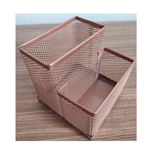 Porta Caneta Porta Lápis Porta Treco Organizador de Mesa Metal Rose Gold