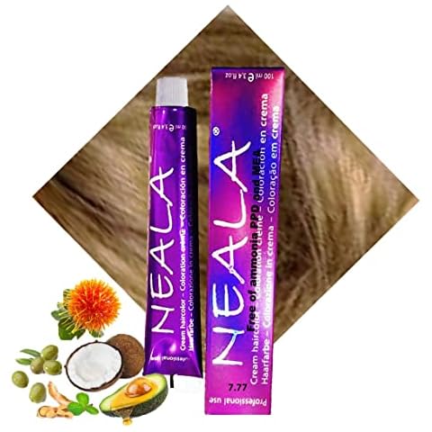 Tinte Profesional Sin Amoniaco NEALA 7.77 Rubio Medio Tabaco Cover