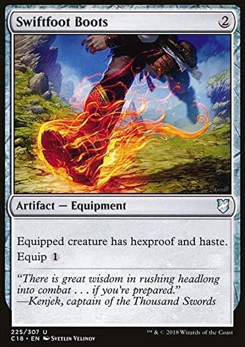 MTG Magic: The Gathering - Swiftfoot Boots (225) Commander 2018 C18