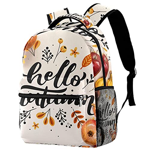 Sac à dos femme Hello Autumn coloré pour célébrer la douceur de la rentrée