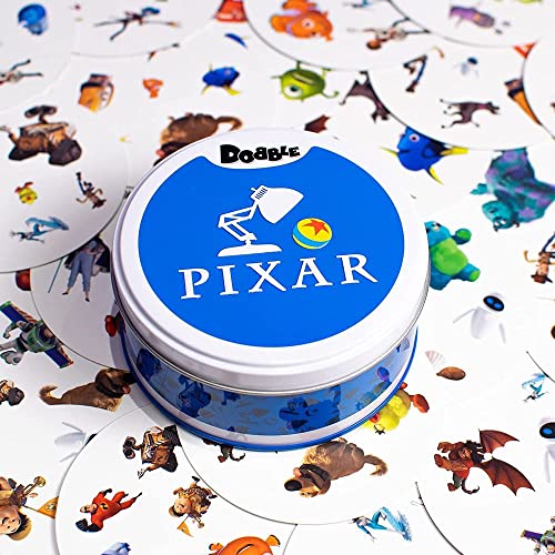 Galápagos, Dobble: Pixar, Jodo de Cartas Competitivo, 2-5 jogadores, 10min
