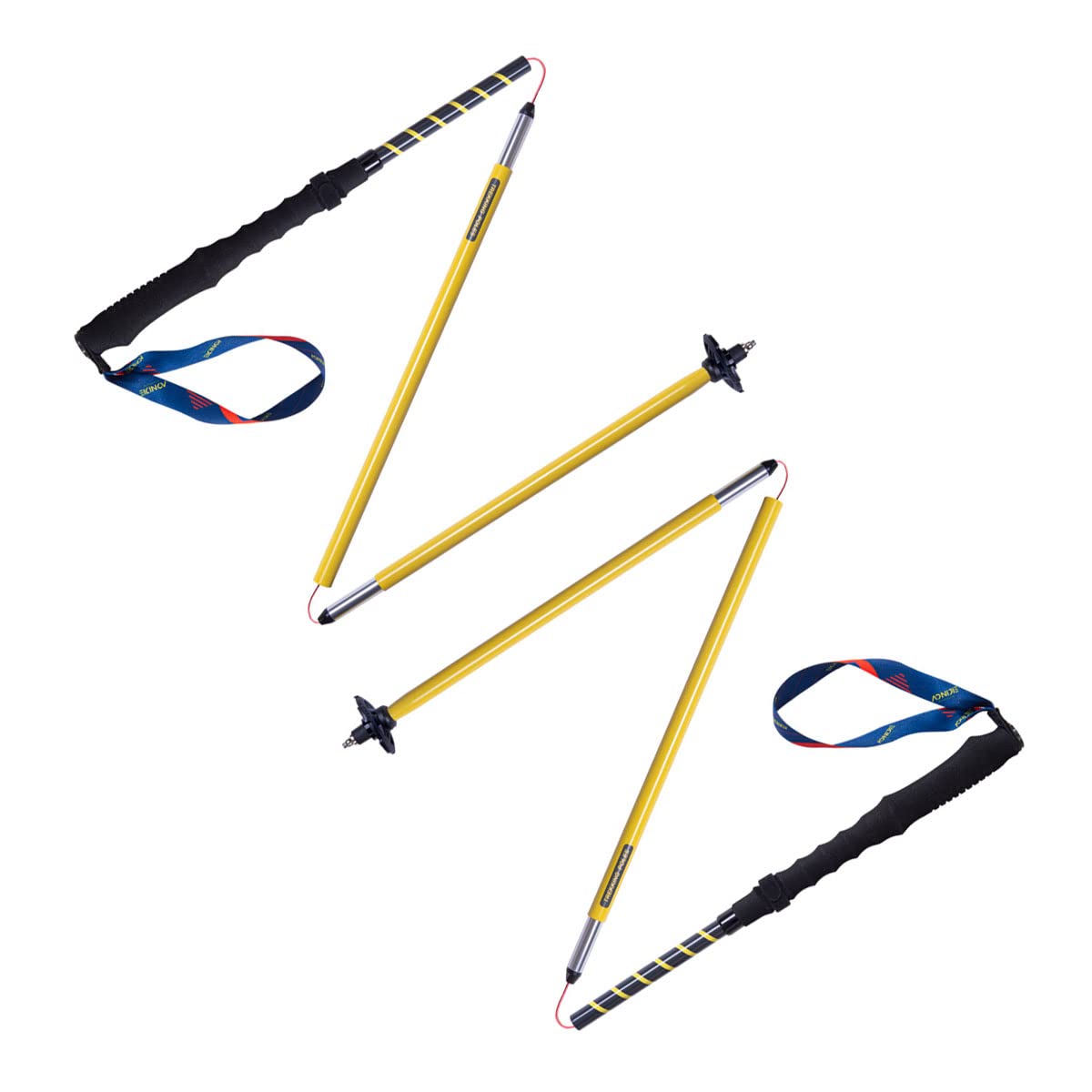 AONIJIE Trekking Poles -2 Ultralight Collapsible Carbon Fiber Hiking Poles with Anti-Shock and Quick Lock System, Folding Walking Sticks for Hiking, Camping