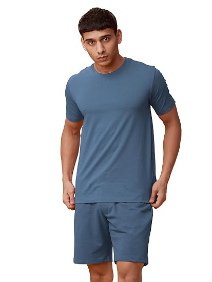The Souled Store Denim Blue Set Mens 