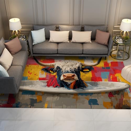 Tapis drôles et faciles à laver pour chambre d'enfant 90x150cm