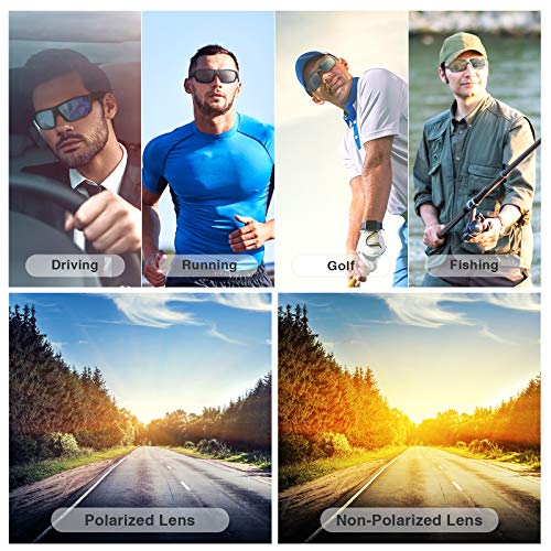 Acbluce Sports Sunglasses For Men Women Polarized Fishing Cycling Running Driving Glasses #TOP5