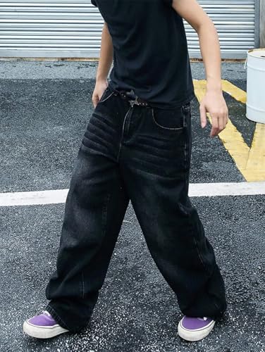 Men's Casual Loose Straight Jeans Street Design Slim Style Suitable for Daily Casual2