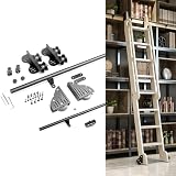 Schiebeleiter-Hardware-Set mit Laufschiene für Bibliothek und Loft