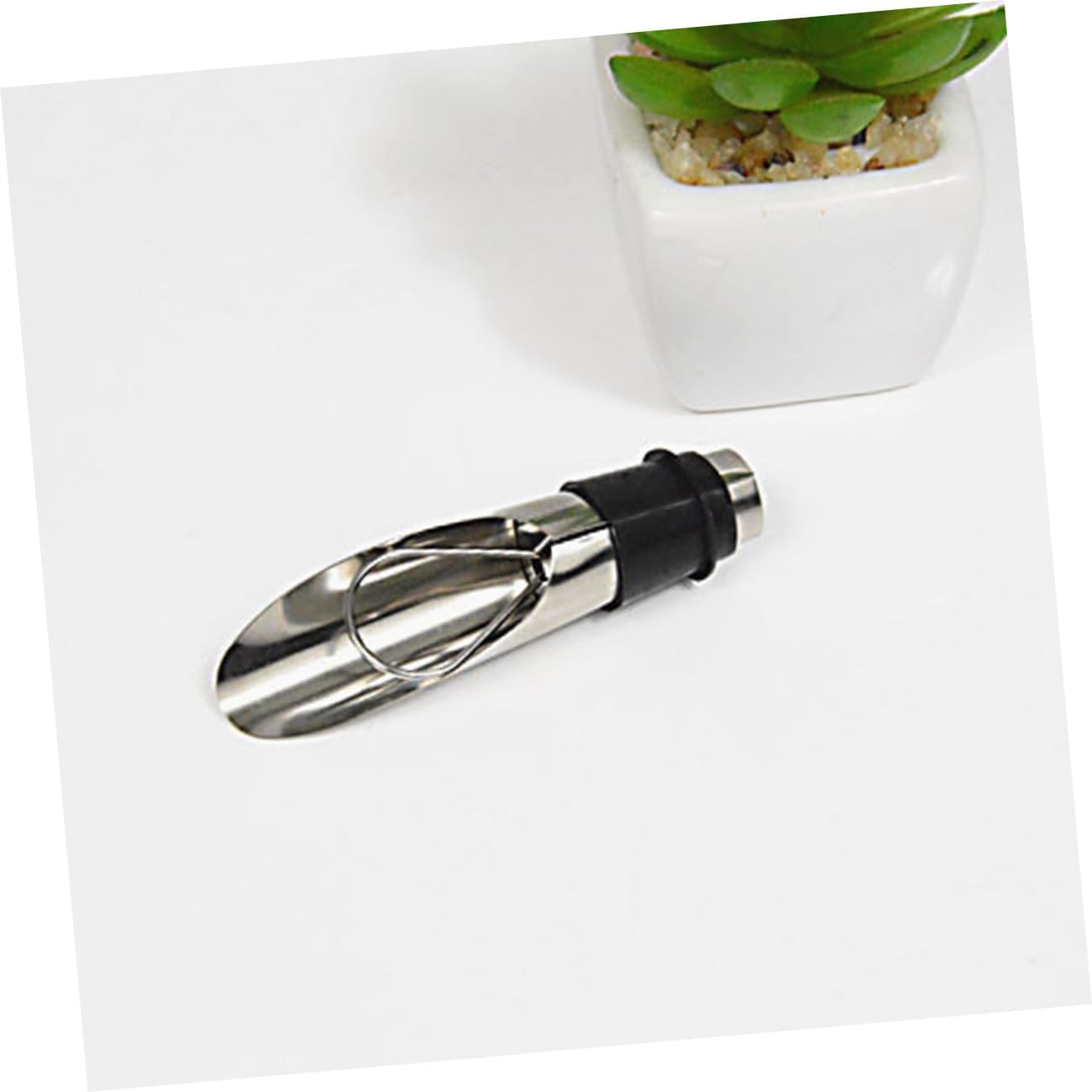 10pcs Stainless Steel Wine Bottle Stopper Aerating Pourer Creative Red Wine Decanter for Banquet