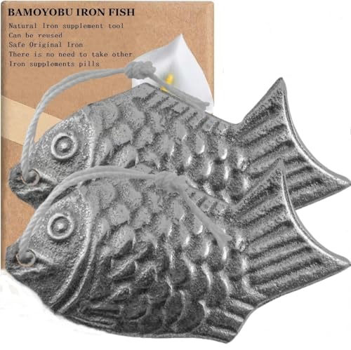 Iron Fish - Paquete de 2 unidades que añade hierro natural a los alimentos y al agua, perfecto para veganos, atletas, mujeres embarazadas y niños, combaten la anemia y la deficiencia de hierro de
