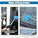 Hbxdeco Car Windshield Cleaning Tool, Car Windshield Window Cleaner, Auto Glass Wiper Tool with Extendable Handle & Reusable Microfiber Pad, Universal Vehicle Cleaning Car Accessories (Sky Blue)