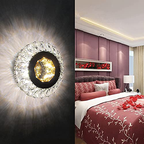 Lámpara de pared de cristal K9 de lujo con tecnología LED para interiores elegantes 3