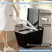 WinZo Smart Toilet with Built-in Tank, Square Comfortable Seat Height One-Piece with Warm Water Bidet, Heated Seat & Auto Drying, Modern Elongated Smart Toilet with Bidet Built In,Foot Kick Flush