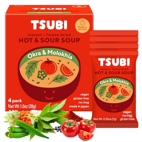 Tsubi Soup Freeze-Dried Tomato Soup Packets - Instant, Vegan, Easy
