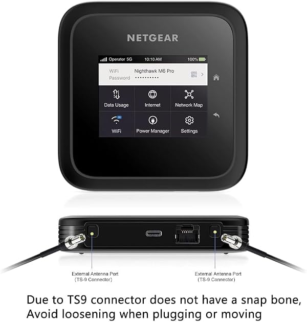 MIMO Antenna External 4G LTE 5G Dual TS9 Antenna Compatible with Netgear AT&T Nighthawk M7 Pro MR6110 MR6150 MR6500 M6 Pro M1 MR1100 Verizon Hotspots Router, Boosts Home RV Internet, Slinkdsco by slinkdsco - Image 6