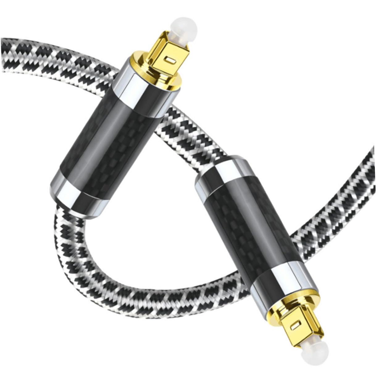 Cavo Audio Ottico Digitale Fibra Maschio Maschio per Home Theater Monitor Amplificatore con Connettori Resistenti e Trasmissione Audio Ad Alta Fedeltà