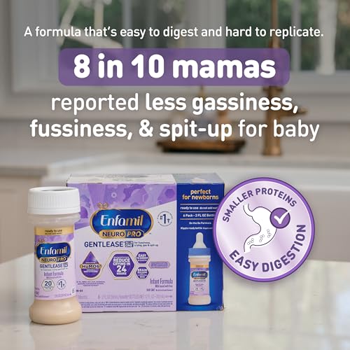 Enfamil NeuroPro Gentlease Ready-to-Feed Baby Formula, 2 Fl Oz, 24 CT - image 4