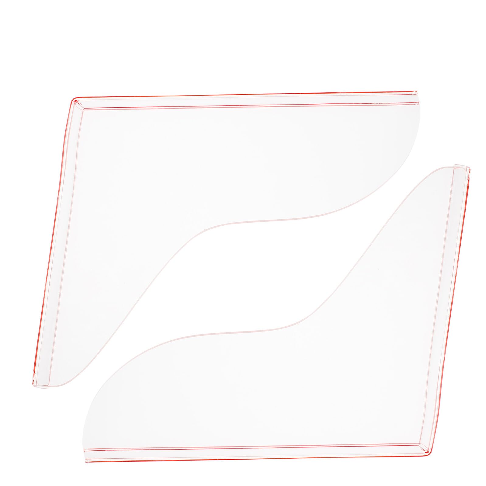 Barrière anti-éclaboussures acrylique transparent 28,5x24cm pour bain et lavabo