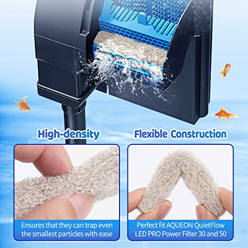 Hitauing 6 Count Ammonia Reducer Filter Pads For Aqueon，Fish Tank Filter Pads For Quietflow Led Pro Model 30 And 50 #TOP3