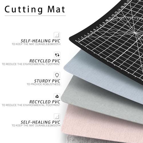 Alfombrilla de corte giratoria para coser y acolchar bloques de patchwork 8