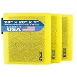 RAYAIR SUPPLY 20x20 Replacement Filter Pads Designed to Fit MicroPower Guard Air Cleaner 20x20 Refills (3 Pack) YELLOW