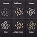 Pandahall 1 Box (About 1800PCS Assorted 6 Colors Open Iron Jump Rings for Jewelry Making Accessories Nickel Free, 6x0.7mm