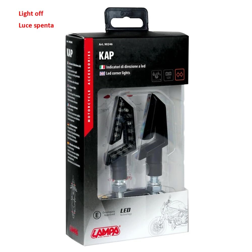 COMPATIBILE CON TRIUMPH DAYTONA R 675 ABS FRECCE PER MOTO A LED OMOLOGATE 12V FRECCIA NERA 1 COPPIA DI INDICATORE DI DIREZIONE LENTE FUMÈ LUCE ARANCIO 75CMX27CM