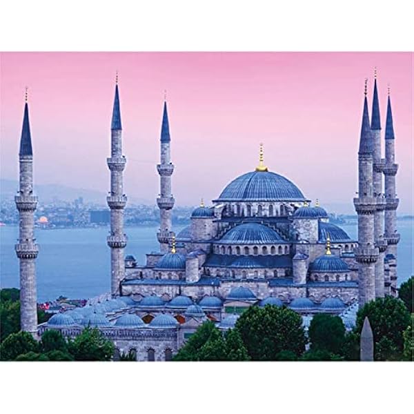 YSCOLOR Diamond Painting 5D DIY Meczet Religia Diament Malarstwo Cross Stitch Diament Mozaika Haft Krajobraz Kryształ Rysunek Igła Prezent Dekoracje Ścienne 30X40cm